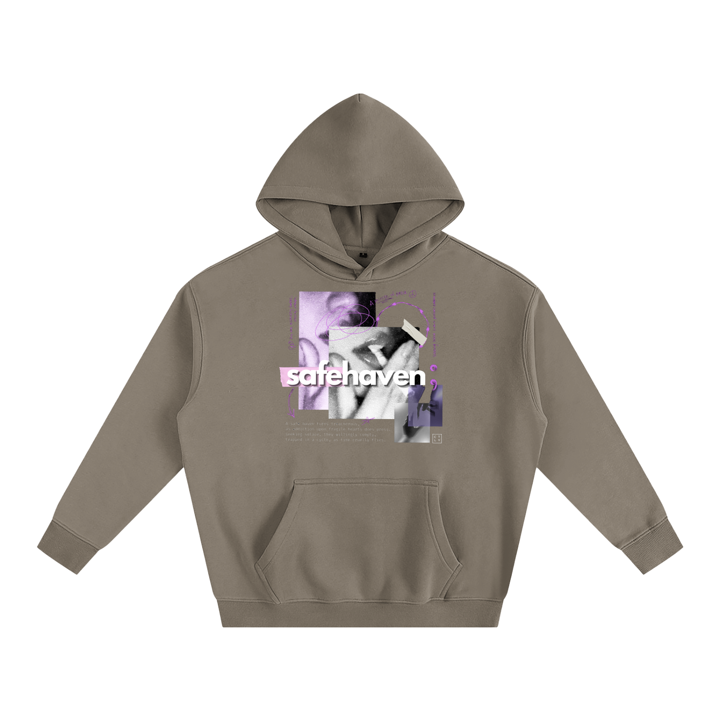 Safe Haven Oversize Fleeced Hoodie