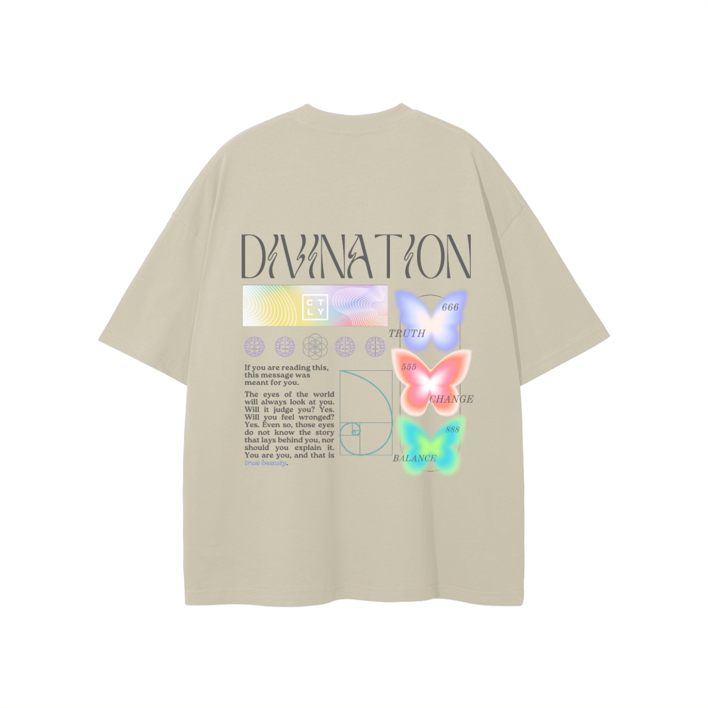 Divination Unisex T-shirt – Soft Pastels & Light Neutrals