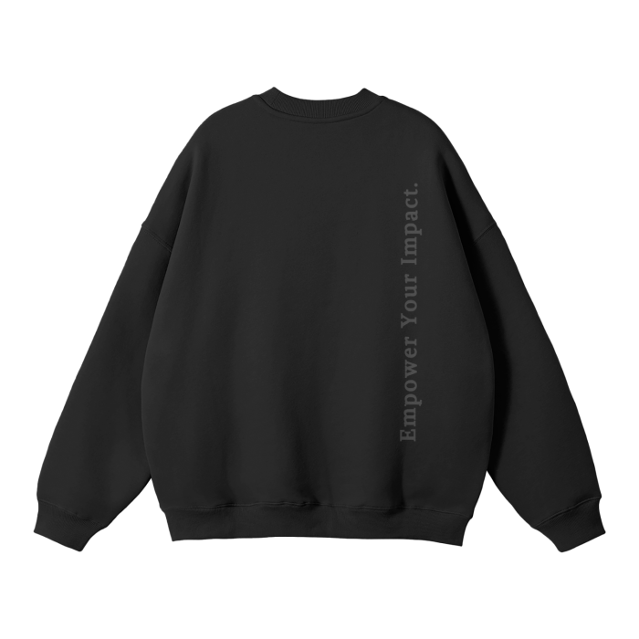 INFLUENCE Unisex Black Fleece Pullover