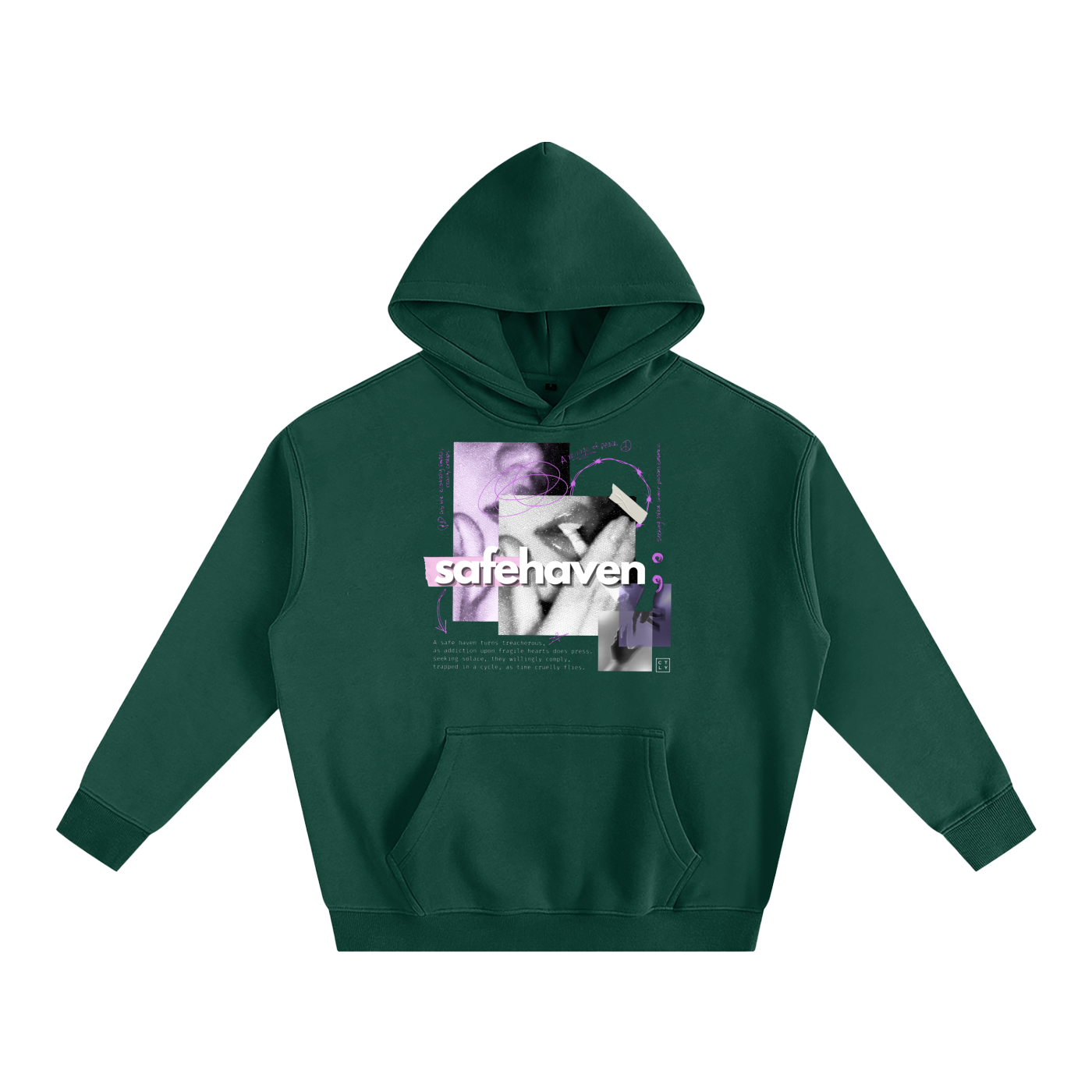 Safe Haven Oversize Fleeced Hoodie