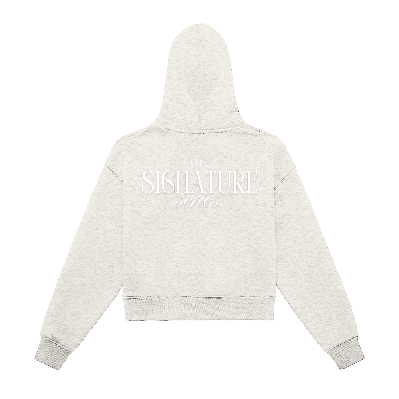 CTLY Signature Series Fleeced Zip-Up Cropped Hoodie