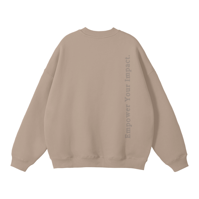 INFLUENCE Unisex Gray Apricot Fleece Pullover