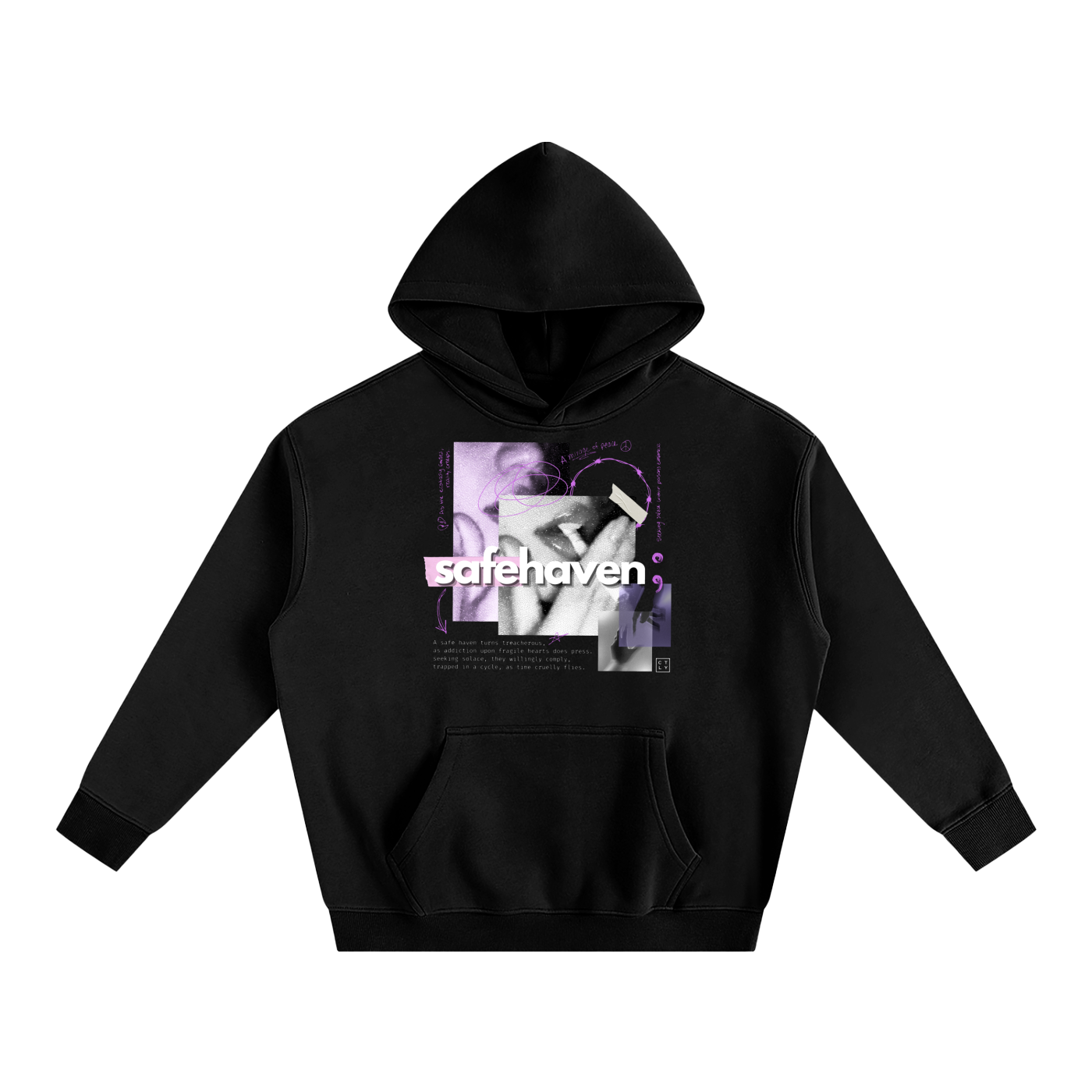 Safe Haven Oversize Fleeced Hoodie
