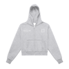 CTLY Signature Series Fleeced Zip-Up Cropped Hoodie