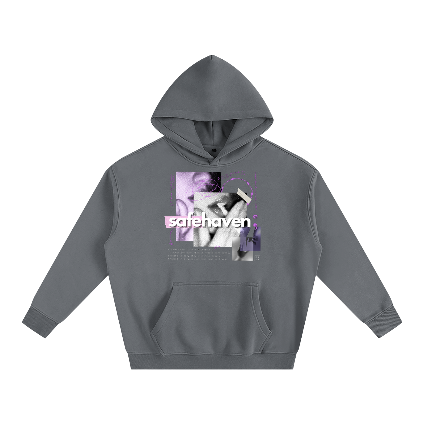 Safe Haven Oversize Fleeced Hoodie