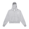 CTLY Signature Series Fleeced Zip-Up Cropped Hoodie
