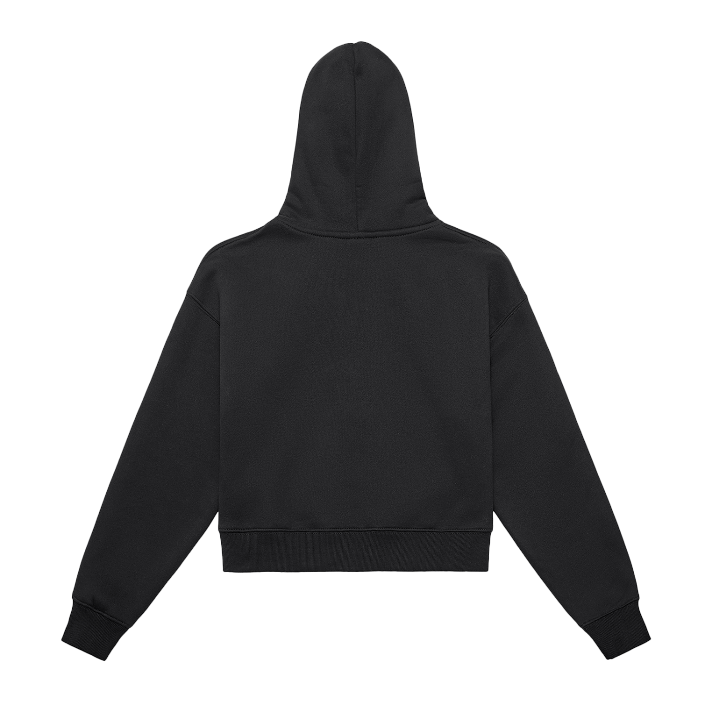 CTLY Fleeced Zip-Up Cropped Hoodie