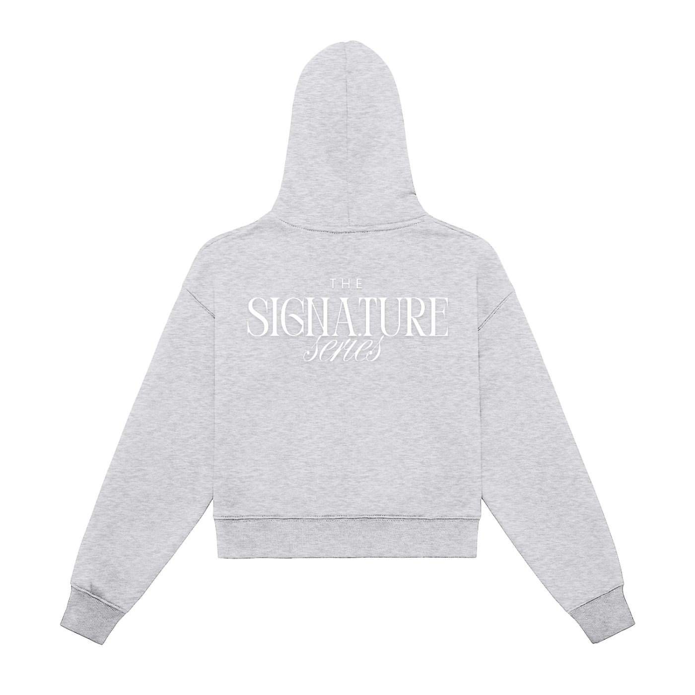 CTLY Signature Series Fleeced Zip-Up Cropped Hoodie