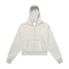 CTLY Fleeced Zip-Up Cropped Hoodie