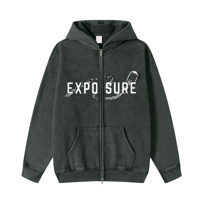 Exposure Double Zip Fleece Hoodie