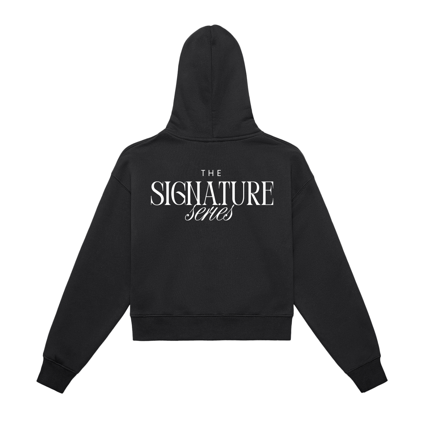 CTLY Signature Series Fleeced Zip-Up Cropped Hoodie