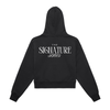CTLY Signature Series Fleeced Zip-Up Cropped Hoodie