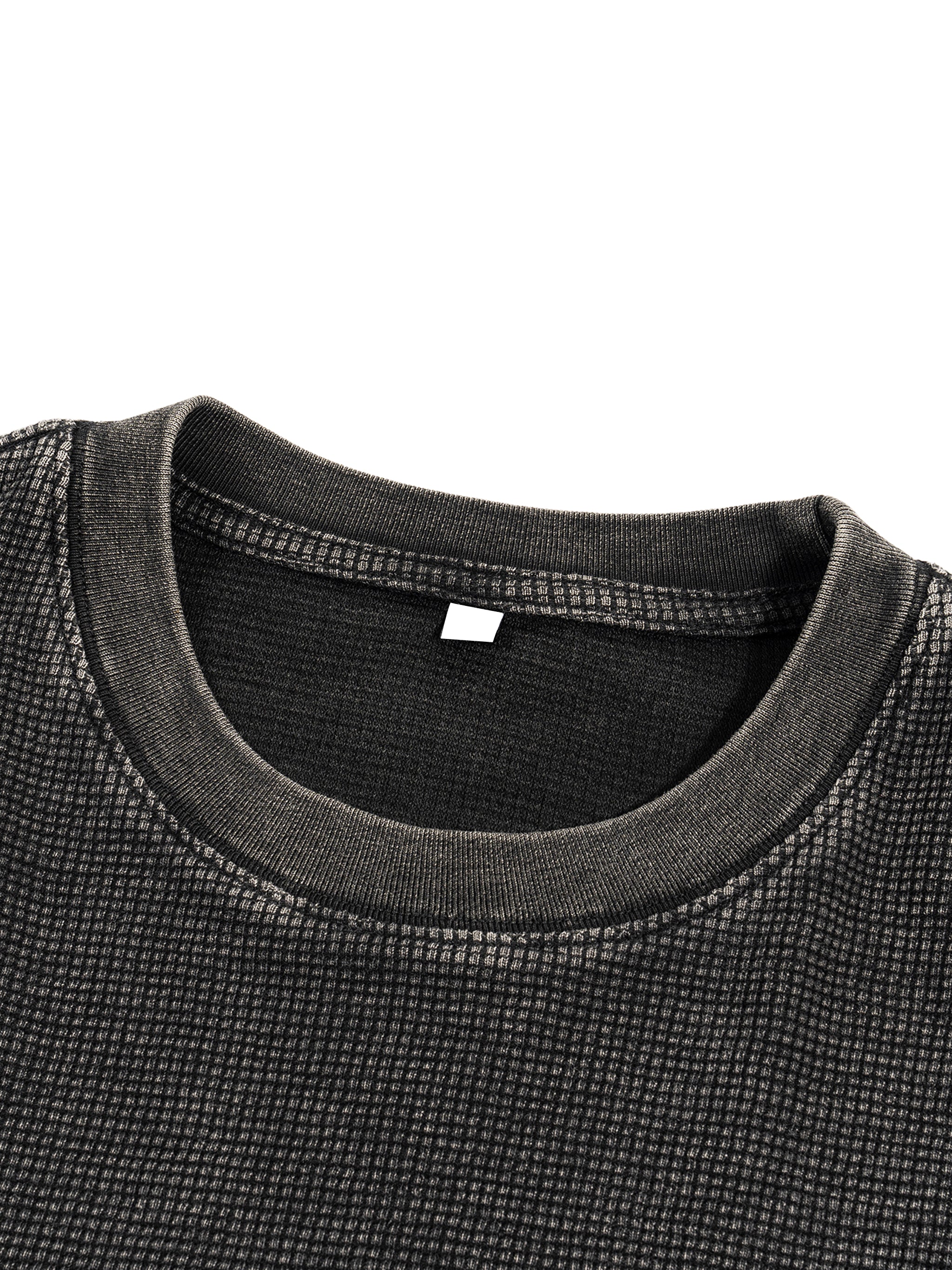 CTLY Signature Series Waffle-Texture Washed Boxy T-Shirt